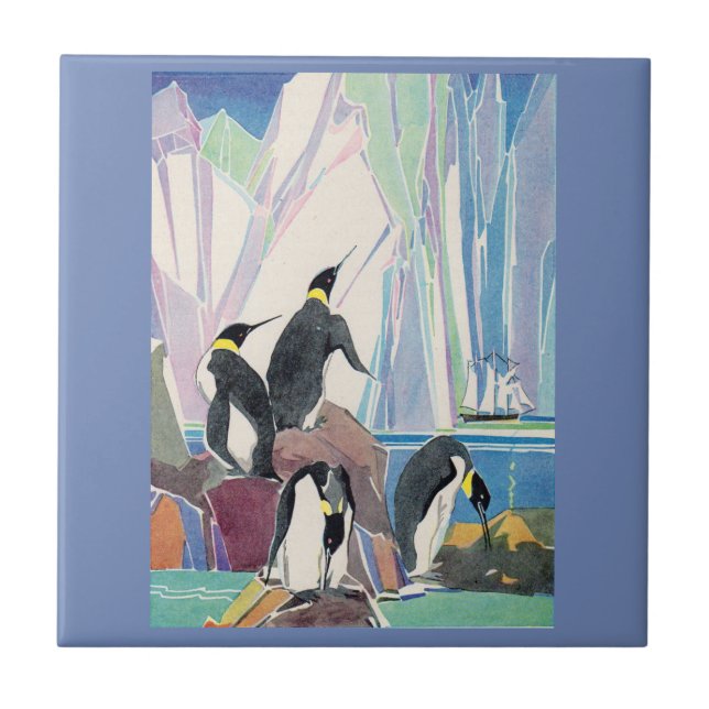 penguin land ceramic tile (Front)
