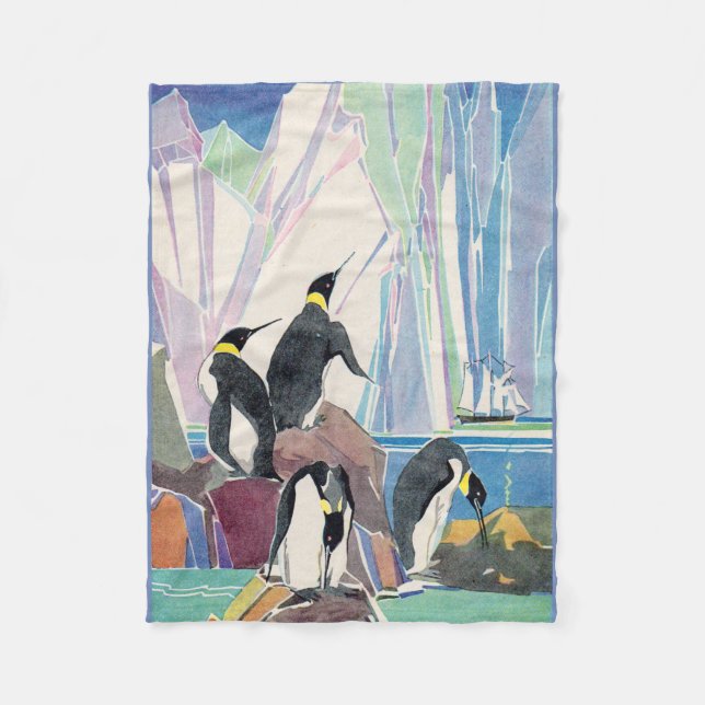 penguin land fleece blanket (Front)