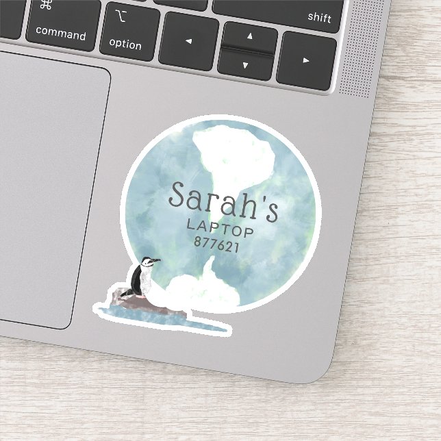 Penguin Laptop Sticker (Detail)