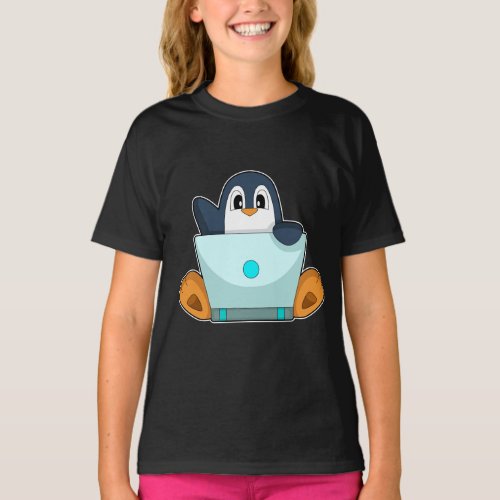 Penguin Laptop T_Shirt