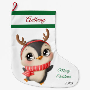 Penguin Large Christmas Stocking