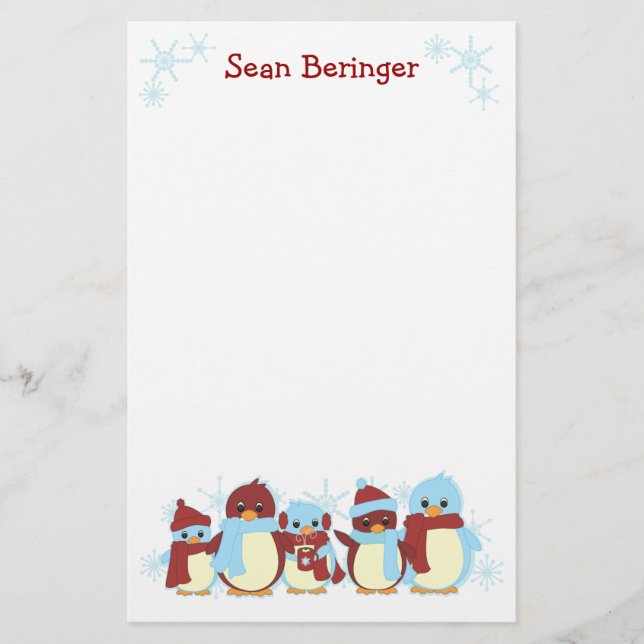 Penguin Line Stationery (Front)