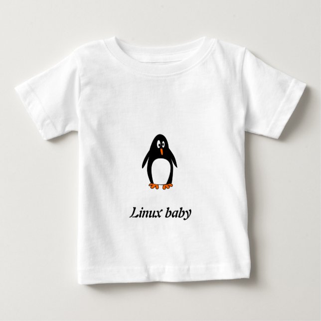 Penguin linux tux image baby T-Shirt (Front)
