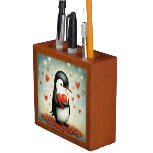 Penguin Love 1 Desk Organizer