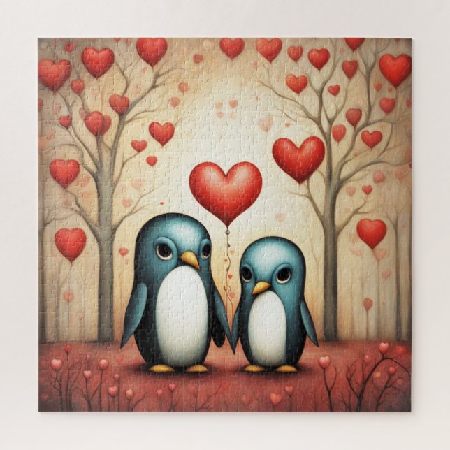 Penguin Love 3 Jigsaw Puzzle (Vertical)