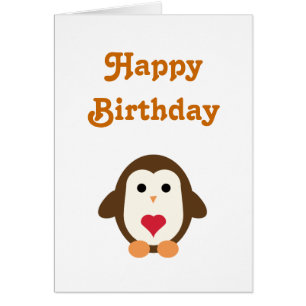 Penguin Love Birthday Wishes Cards