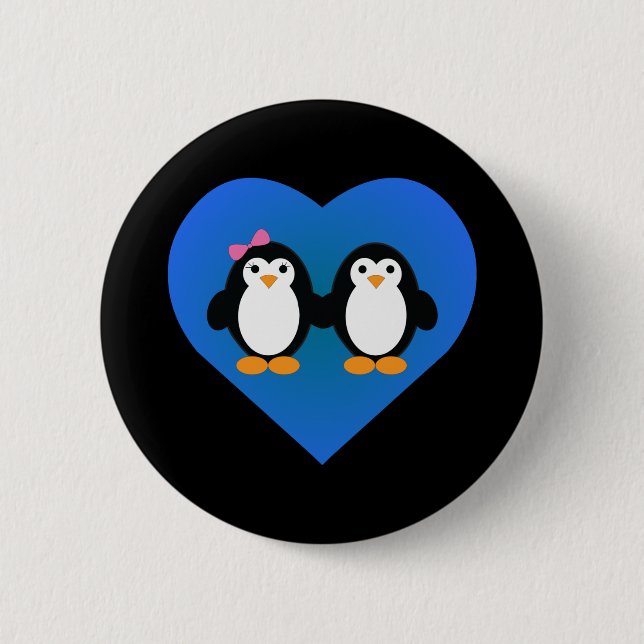 Penguin Love Button (Front)