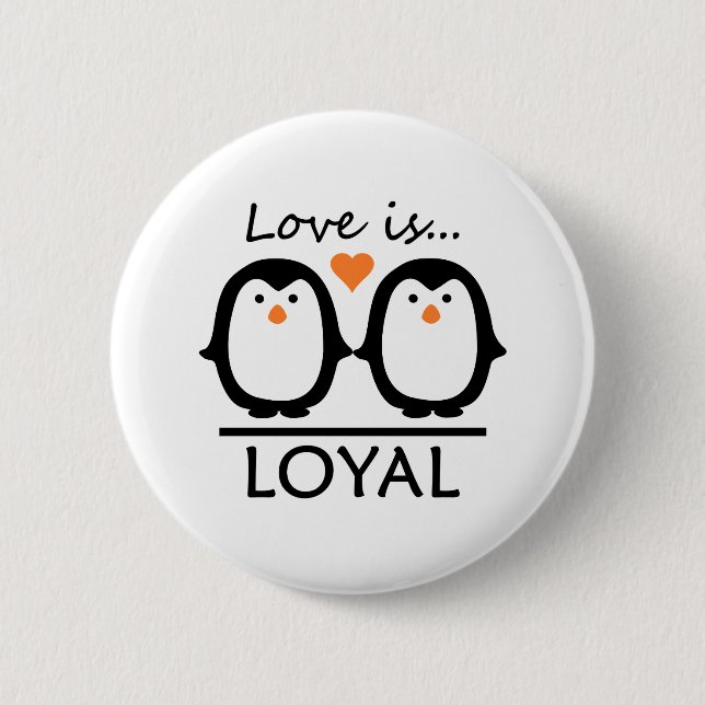 Penguin Love Button (Front)