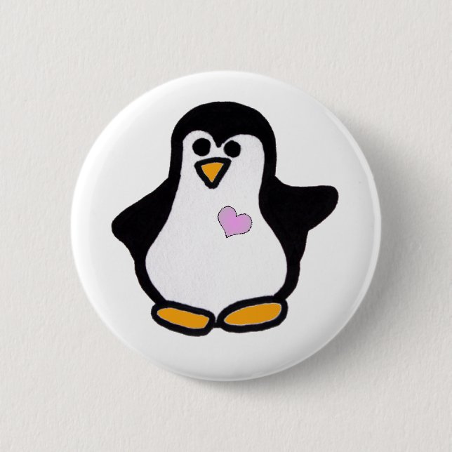 Penguin Love Button (Front)