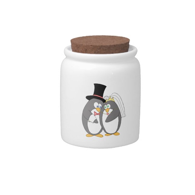 Penguin Love Candy Jar (Front)