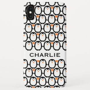 Penguin Love custom monogram phone cases