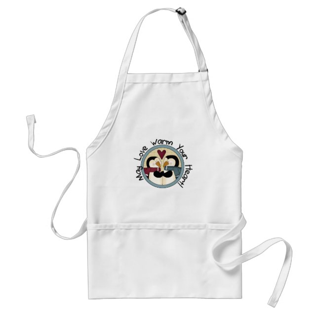Penguin Love Holiday Tshirts and Gifts Adult Apron (Front)