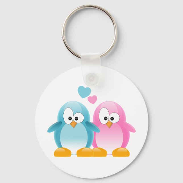 Penguin Love Keychain (Front)