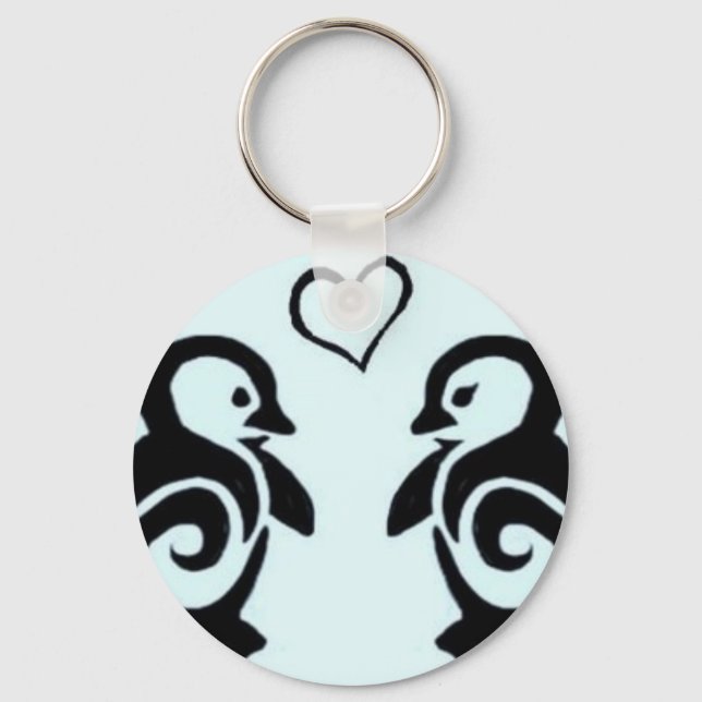Penguin Love Keychain (Front)
