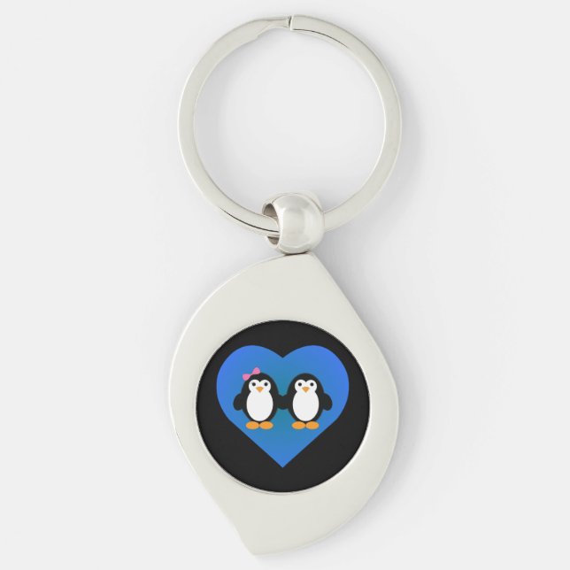 Penguin Love Keychain (Front)