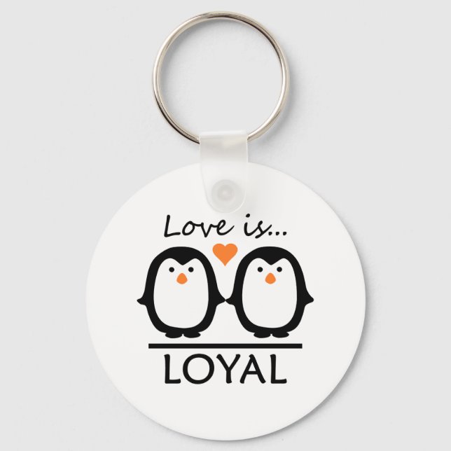 Penguin Love Keychain (Front)