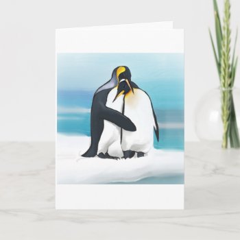 Penguin Love Kisses Card by LgTshirts at Zazzle