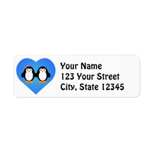 Penguin Love Label