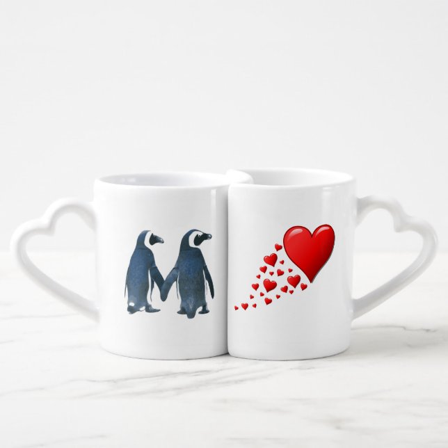 Penguin Love Mug Set (Front Nesting)