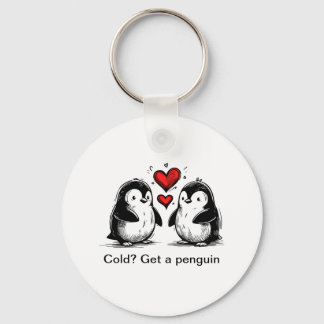 Penguin Love Parade Keychain
