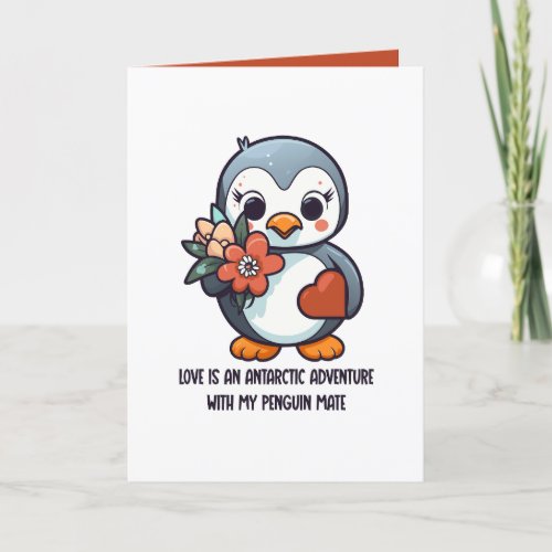 Penguin Love Valentines Day Card