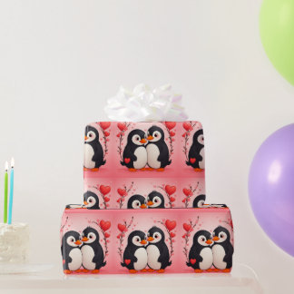 Penguin Love Wrapping Paper
