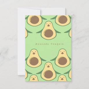 Penguin Lover   Antarctic Bird   Birthday Gift  RSVP Card