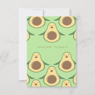 Penguin Lover | Antarctic Bird | Birthday Gift  RSVP Card