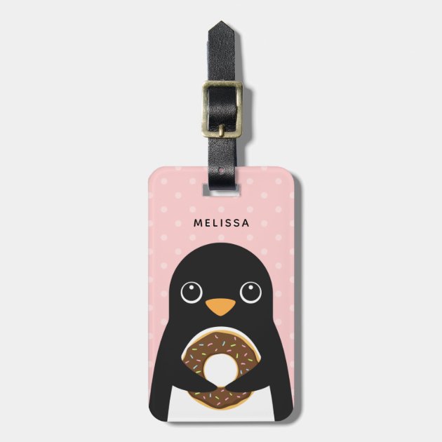 Penguin cheap luggage tag