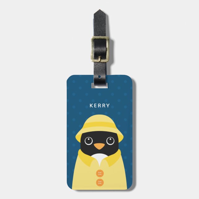 Penguin Luggage Tags (Front Vertical)
