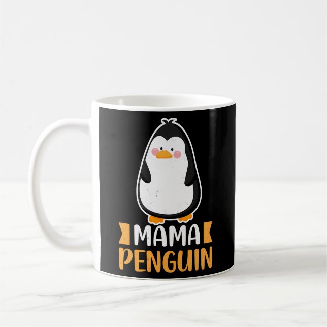 Penguin Mama'S Gentoo Penguin Mom Coffee Mug (Left)