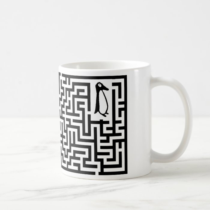 Penguin Maze Coffee Mug by Joke App Tv Tm