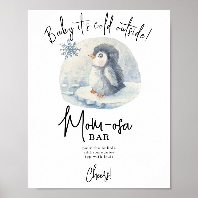 Penguin - mom-osa bar poster (Front)