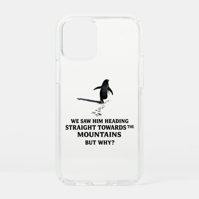 penguin mountain  speck iPhone 12 mini case (Front)