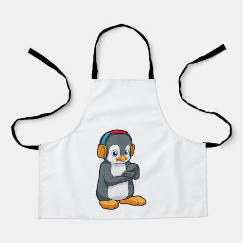 Penguin Music Headphone Apron