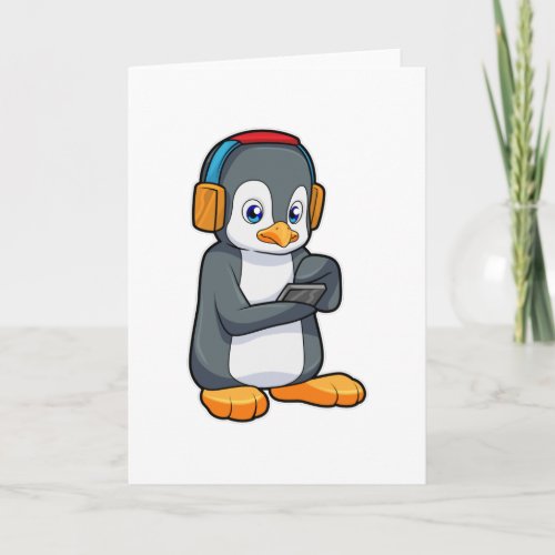 Penguin Music Headphone Card