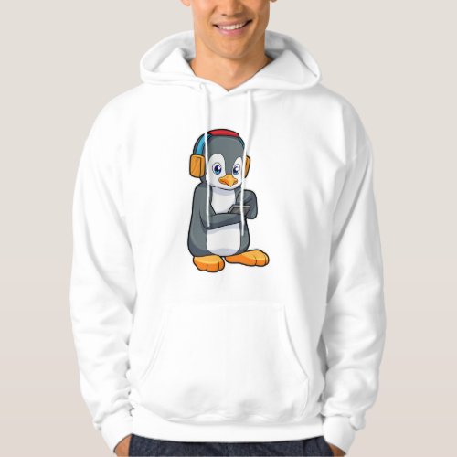 Penguin Music Headphone Hoodie