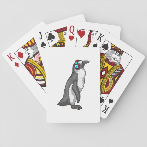 Penguin Music Headphone Poker Cards