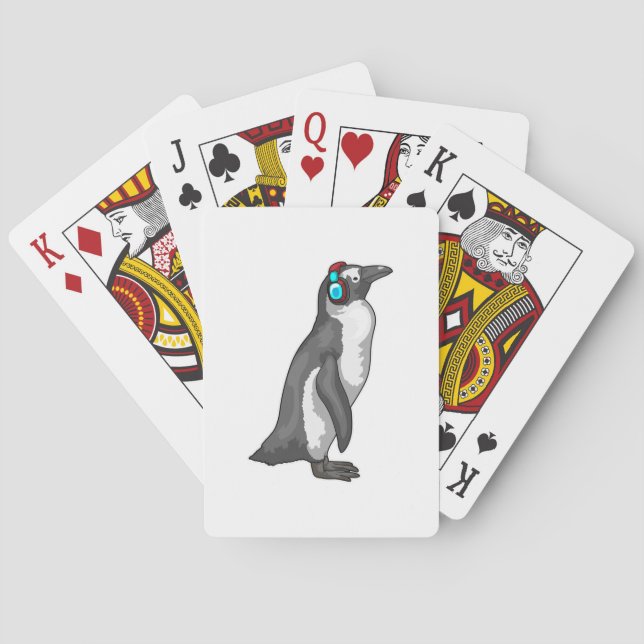 Penguin Music Headphone Poker Cards (Back)