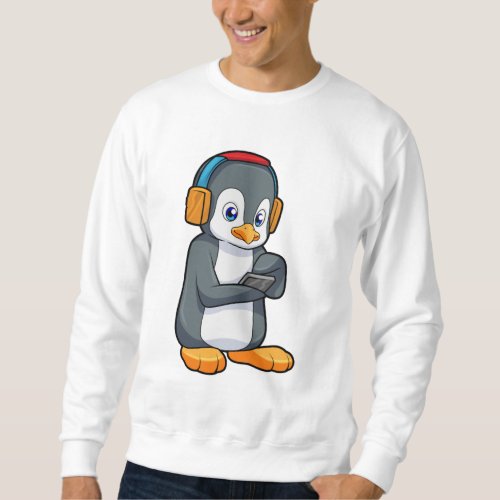 Penguin Music Headphone Sweatshirt