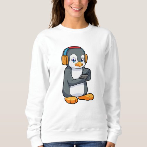 Penguin Music Headphone Sweatshirt