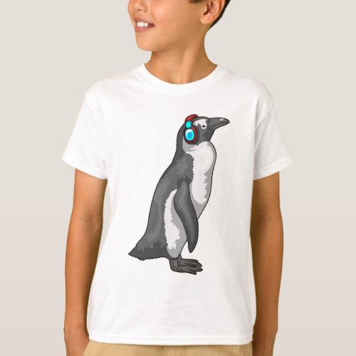 Penguin Music Headphone T_Shirt