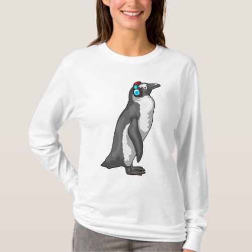 Penguin Music Headphone T_Shirt