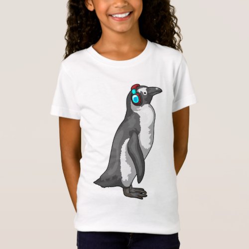 Penguin Music Headphone T_Shirt