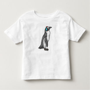 Penguin Music Headphone Toddler T-shirt