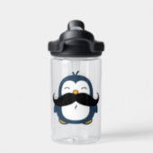 Penguin Mustache CamelBak Eddy Water Bottle (Back)