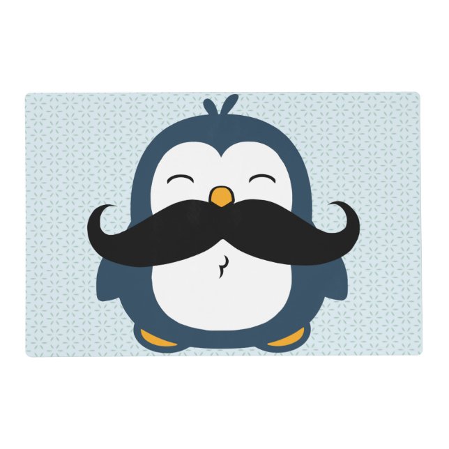 Penguin Mustache Trend Placemat (Front)