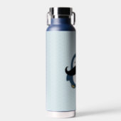 Penguin Mustache Trend Water Bottle (Front)