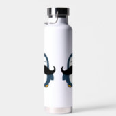 Penguin Mustache Water Bottle (Right)