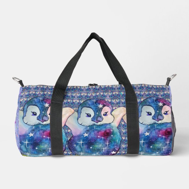 Penguin named Button Duffle Bag (Front)